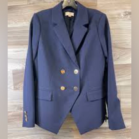 Loft navy blazer. Size 4 - Picture 3 of 6